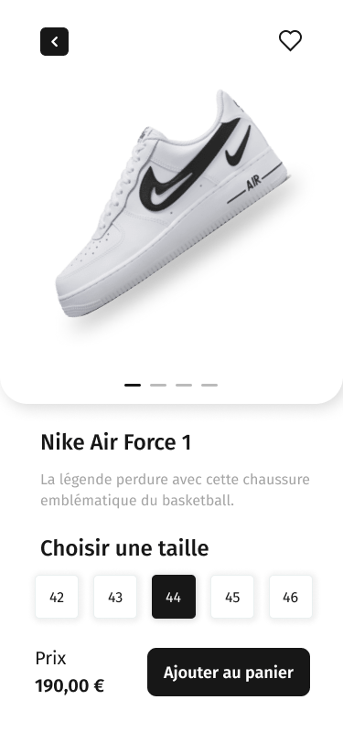 Maquettes mobile